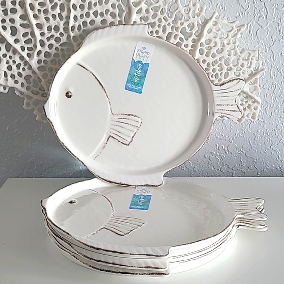 Sigrid Olsen Other - 🐟 NWT🐟 Sigrid Olson Home 4 piece plate set